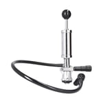 Beer Keg Pump With Black Beer Faucet Stainless Steel Draft Beer Party Pump For A