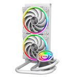 Akasa SOHO 240 White Edition 240mm ARGB Liquid Water CPU Cooler + RGB Controller