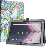 Coque Avec Archos Core 101 3g Ultra, Slim Fit Cuir Pu Étui Housse Fin Et Pliable Pour 10.1"" Archos Core 101 3g Ultra Tablette - Love Tree