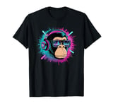 Monkey DJ Gift Men party Disco Concert Music Deejay T-Shirt