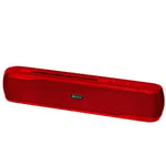 Audio d'ordinateur avec support de téléphone Haut-parleur Bluetooth sans fil Portable Mini Vard Subwoofer Rechargeable, Rouge