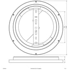 EVN ALR -LED-paneeli valkoinen 15W Ø30 cm, 4 000 K