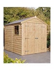 Rowlinson 8X6Ft Shiplap Apex Shed Double Door With Window