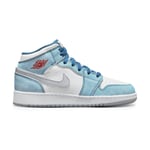 Air Jordan 1 Mid SE French Blue Light Steel (GS)