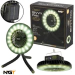 NGT Bivvy Fan LED Light With Powerbank Carp Fishing Camping Dynamic Wireless Fan