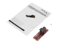 StarTech.com U.2 to M.2 Adapter - for 1 x U.2 PCIe NVMe SSD - M.2 PCIe x4 Host Interface - U.2 SSD - M.2 PCIe Adapter - U.2 Drive (M2E4SFF8643) - Gränssnittsadapter - 2.5 - SAS - M.2 Card - röd