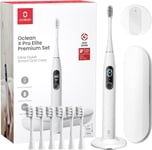 Oclean X Pro Elite Premium Set Toothbrush+6 Brush Heads+Travel Case, Smart Mute