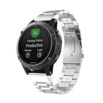 Garmin Fenix 5 tyylikäs ranneke - Hopea Hopea/Harmaa