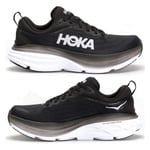 HOKA ONE ONE Bondi 8 Textile Löparskor för Kvinnor, Låg Profil Black White 42