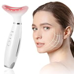 Face Massager Electric, Anti-Wrinkle Face Sculpting Device, 7 Color Skin Face Lifted with Vibration and Thermal Modes, 45 ±5°C Heat for Skin Tightening & Neck Lifting EMS Massage Face Toning Firming