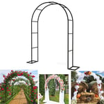 NWHJ Climbing Plants Arch Metal Pergola Arbor, Iron Frame Garden Arch Flower Stand Trellis Decoration Archway Indoor outdoor, free standing, Multi-size