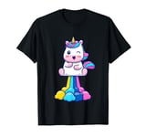 Unicorn Rainbow Poop party favors Poo for Kids T-Shirt