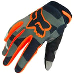 Fox 180 BNKR Motocross Vélo Électrique MX Enfant Gant Gants Gris Camo YXS