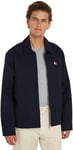 Tommy Jeans Men Jacket for Transition Weather, Blue (Dark Night Navy), XXL