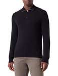 United Colors of Benetton Men's Jersey Serafino M/L 1002u200u Cardigan Sweater, Black 100, XXL