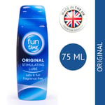 Fun Time Original Flavoured Lubricant Water Based Gel Edible Sex Aid Bottle 75ml