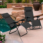 Zero Gravity Recliner Garden Sun Loungers