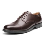 Bruno Marc Chaussure Homme Ville Classique Chaussures Habillées Oxford à Lacets pour Hommes Chaussure Costume Mariage Confortable DOWNING-01,Size 39.5,Marron/FONCÉ,DOWNING-01