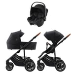 Britax, Vognpakke, Smile 5Z inkl. Baby-Safe Core Babybilstol - Galaxy Black