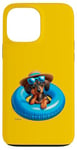 Coque pour iPhone 13 Pro Max P.D.Moreno Flotteur gonflable pour piscine Motif teckel