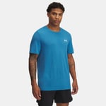 Haut à manches courtes Under Armour Vanish Seamless pour homme Ether Bleu / Blanc L