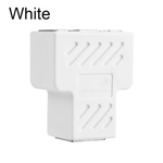 Rj45 Splitter Extender Plug 1 To 2 Ways White