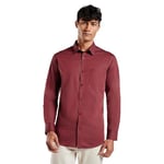 Kut for You Men's Regular Fit Long Sleeve Dress Shirt | Color: Maroon | Size: XL | Material: Cotton | for Men & Boys | Lightweight | Button-Down Collar | Classic Fit