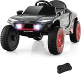 Voiture Electrique Enfants 12V Audi Quad 1 Place Charge 25KG avec Télécommande Musique Lumières LED