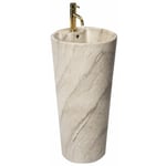 Vasque Autoportante Lavabo Blanka Natural Mat Marbre