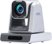 Caméra 4K NDI|HX3 PTZ PoE, Zoom Optique 25x, Sorties HDMI et SDI simultanées, RTSP/RTMP(s)/SRT, Diffusion en Direct IP Autonome sur Youtube, Twitch pour réunion, église, événement,.[G1993]