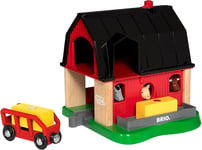 BRIO World Smart Tech Farm Barn for Kids age 3 years and up compatible with all