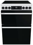 Hisense HDCEC6C20W Double Oven Electric Cooker - White