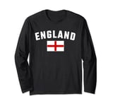 ENGLAND with England Flag, Men, Women, Kids 2022 Football Long Sleeve T-Shirt