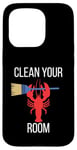 Coque pour iPhone 15 Pro Clean Your Room Citation de motivation Organized Self Help Tidy