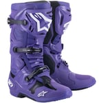 Crosstövlar alpinestars - Tech 10 lila svart 47 13 us 48 mikrofiber