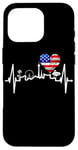 Coque pour iPhone 16 Pro La silhouette Las Vegas battement coeur Nevada Sin City USA