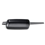 Habitat 60 Stove 24cm Cast Iron Griddle Pan - Black