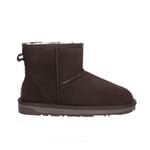 EVER AU Womens Women Emu Mini Classic Boots - Chocolate Suede - Size EU 38