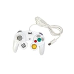 Manette Filaire Vibrante Game Cube Compatible Wii Blanche Bes17917