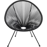 Fauteuil de jardin Acapulco Mono noir Kare Design