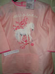 BLOUSE/TABLIER PVC ROSE BELLA SARA CHEVAL  3 ANS NEUF