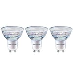 paul russells GU10 LED Bulbs, 5.5W 550lumens, 75Watt Equivalent Halogen GU10 Spotlight Bulbs Replacement, 36° Narrow Beam, Bright Warm White 2700K, No Flickering, Energy Saving Non-Dimmable, 3 Packs