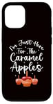 Coque pour iPhone 12/12 Pro Caramel Apple - Je suis juste là pour les pommes au caramel