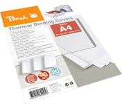 PEACH Thermal Binder Cover  white  for 30 sheets (A4  80 gsm)  20-pack