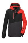 killtec Homme Veste de ski/veste fonctionnelle avec capuche amovible et jupe pare-neige KSW 77 MN SKI JCKT, dark orange, 4XL, 39743-000