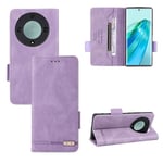 Purple Nahka Puhelin Tapaus Yhteensopiva Honor X9a 5G / Magic5 Lite