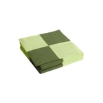 HAY - Pattern Napkins Dinner Light Green And Dusty Green L Check - Servetter och tillbehör