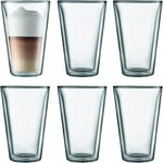 Bodum Canteen Double Wall Glass Set, Mouth Blown Borosilicate Glass - 0.4 L, of