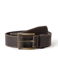 Wrangler Men's Stitched Belt, Brown, 105cm