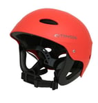 Typhoon Borth Watersports Safety Helmet for Canoe, Kayak, White Water, Stand Up paddleboarding and Sailing (S/M Red)